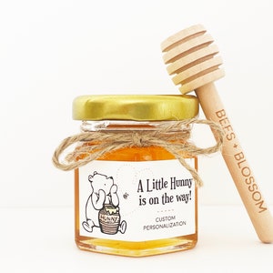 2oz Rustic Winnie the Pooh Honey Jar Favors Pooh Baby Shower Honey Jar Favors, Birthday Favors, Winnie the Pooh Party Favors, Honey Favors 3. A Little Hunny