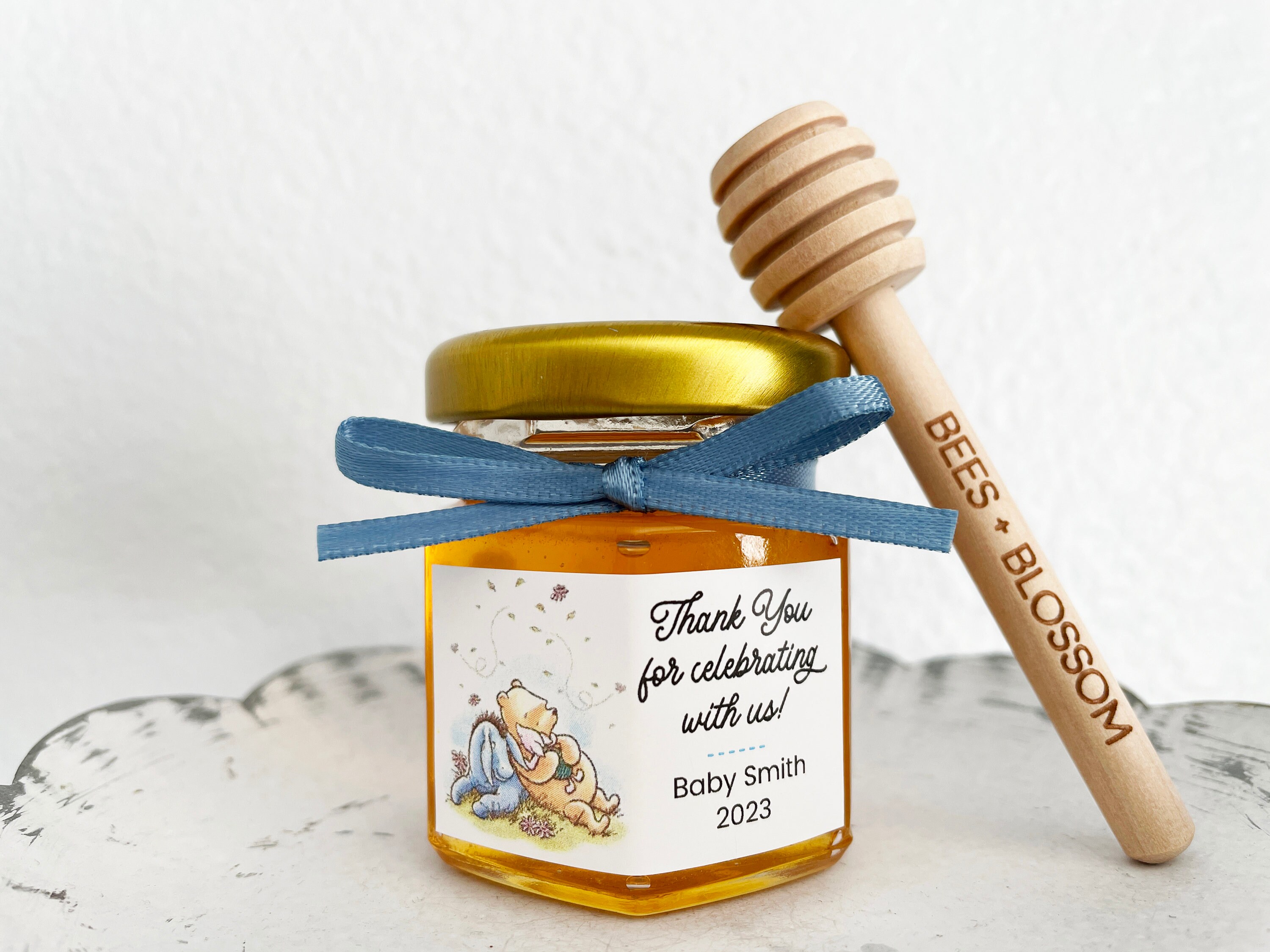 2oz Winnie the Pooh Inspired Honey Jar Favors Pooh Baby - Etsy