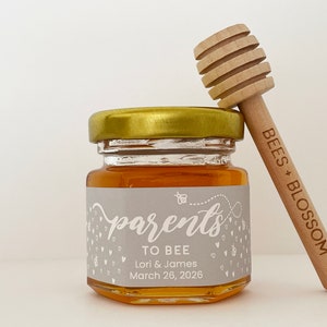 2oz Honey Jar Favors w/ Color Labels | Honey Baby Shower Favors, Honey Wedding Favors, Honey Bridal Shower Favors, Honey Jars, Party Favors
