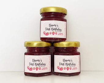 Award-Winning Seasonal Farm Fresh Strawberry Jam - Wedding Favors, Bridal Shower Favors, Baby Shower Favors, Berry Birthday Party