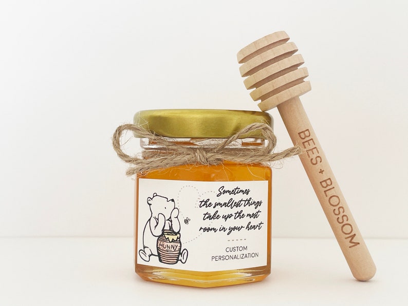 2oz Rustic Winnie the Pooh Honey Jar Favors Pooh Baby Shower Honey Jar Favors, Birthday Favors, Winnie the Pooh Party Favors, Honey Favors 4. Smallest Things