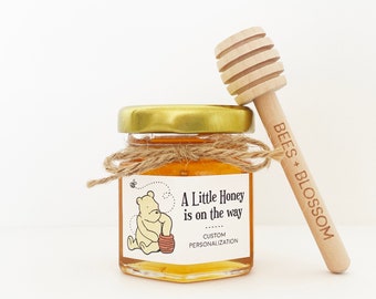Winnie the Pooh Honey Jar Favors | Baby Shower, Birthday, Wedding