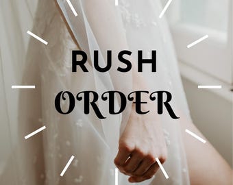 RUSH MY ORDER! Add to Your Cart if You Need Your Veil *Made* Within 1-5 Business Days