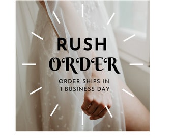 RUSH MY ORDER! Add to Your Cart if You Need Your Veil //Made// Within 1 Business Day