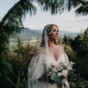 BEST PRICE! Soft Juliet Cap Veil Cathedral, Waltz, Chapel, Floor, Bridal, Wedding Veils, Boho, Simple - White, Light Ivory, Ivory, Black