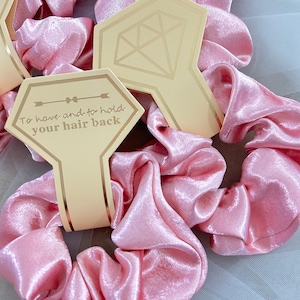 ADD-ON: Bridesmaid Hair Scrunchies, To Have And To Hold Your Hair Back, Bridesmaid Gifts, Bachelorette Party, Bridesmaid Proposal, Pink
