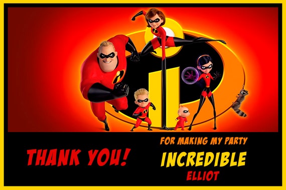 Incredibles 2 Invitation Incredibles 2 Birthday Party Invitation Invite Printable Digital File Or 12 Printed With Envelopes - roblox incredibles 2 event