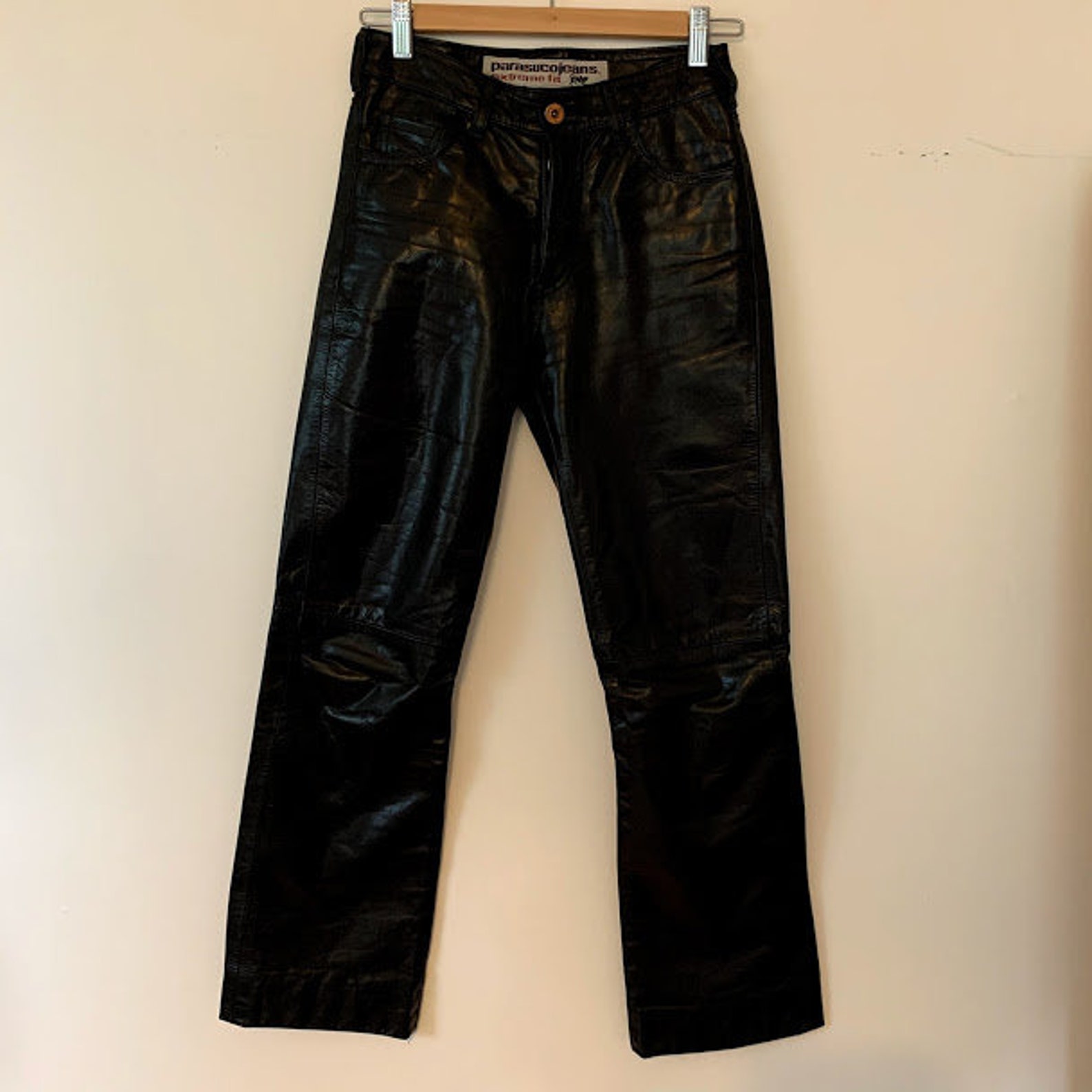Vintage Women's Parasuco Leather Pants | Etsy