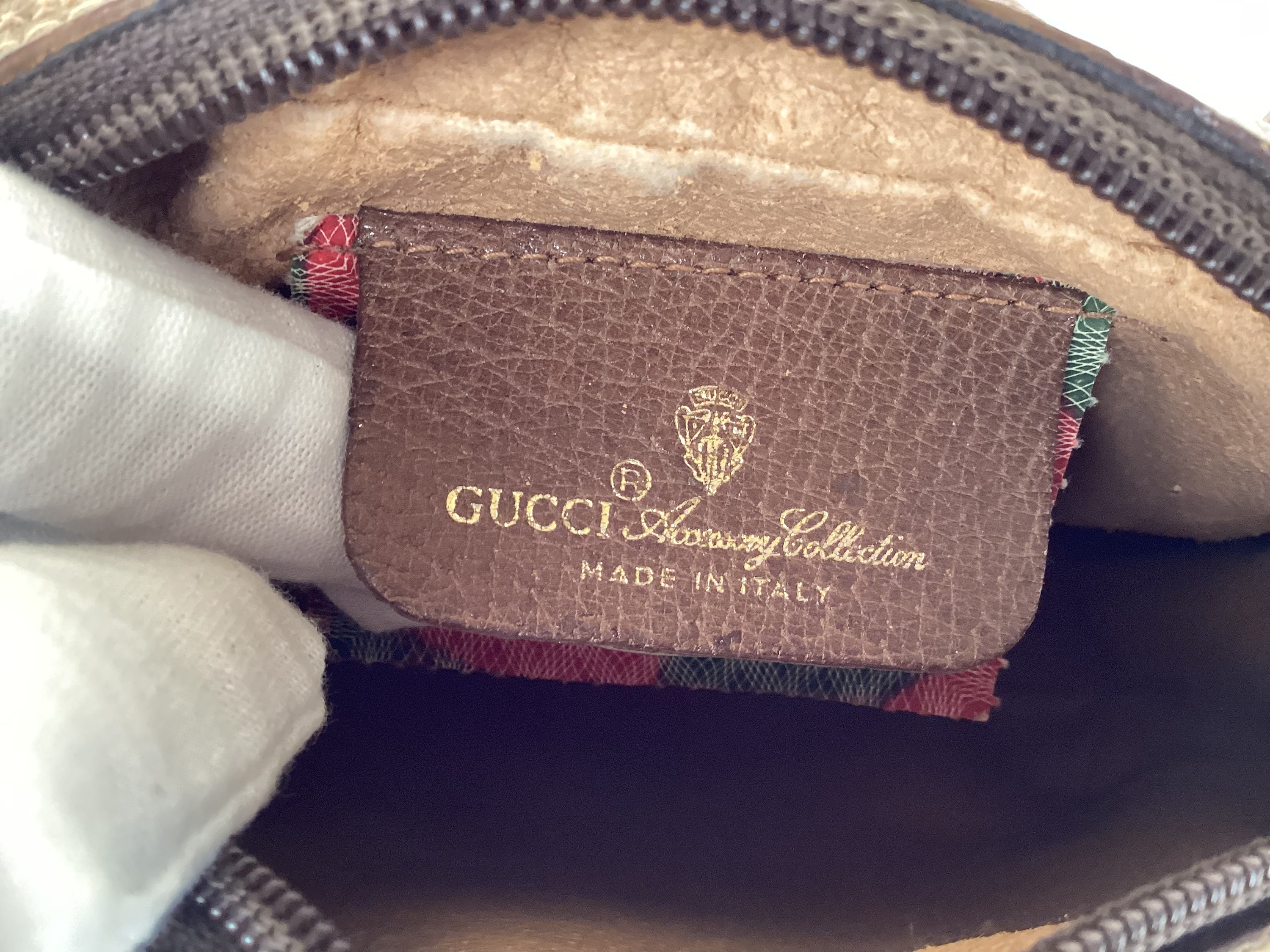 Vintage Old Gucci Small Shoulder Crossbody Bag Brown Canvas Vintage Old Gucci Small Shoulder Crossbody Bag Brown Canvas