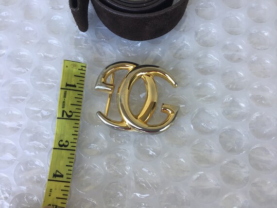 Vintage Gucci Large GG Belt & Buckle Used Vintage… - image 4