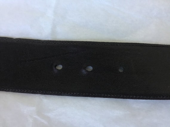 Vintage Gucci Large GG Buckle & Suede Leather Bel… - image 5