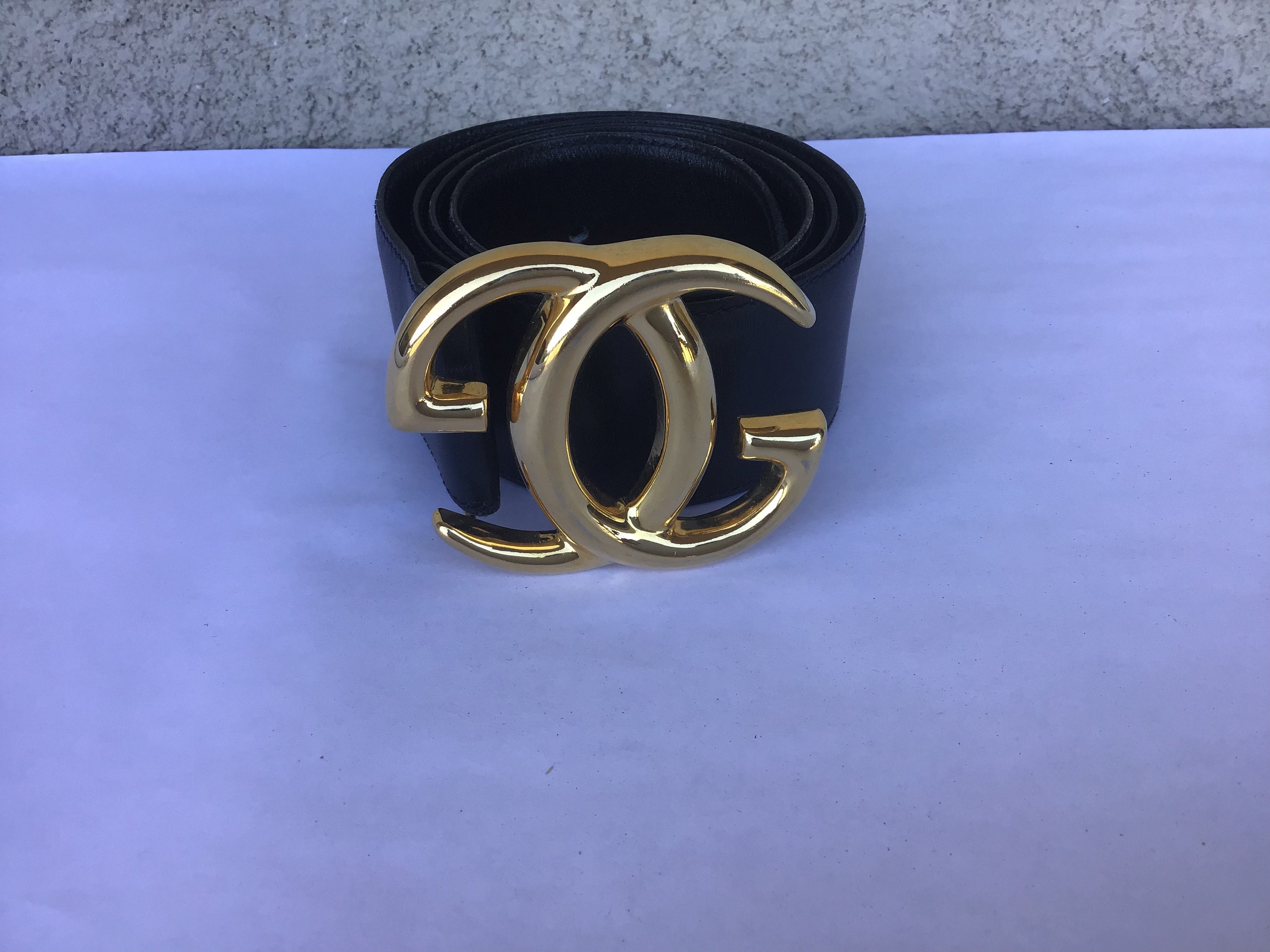 Navy Blue Gucci Belt - Etsy