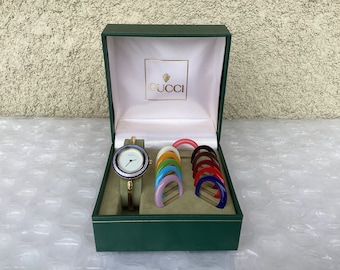 Rare 1990's Gucci Vintage 11/12.2 Interchangeable Bezel