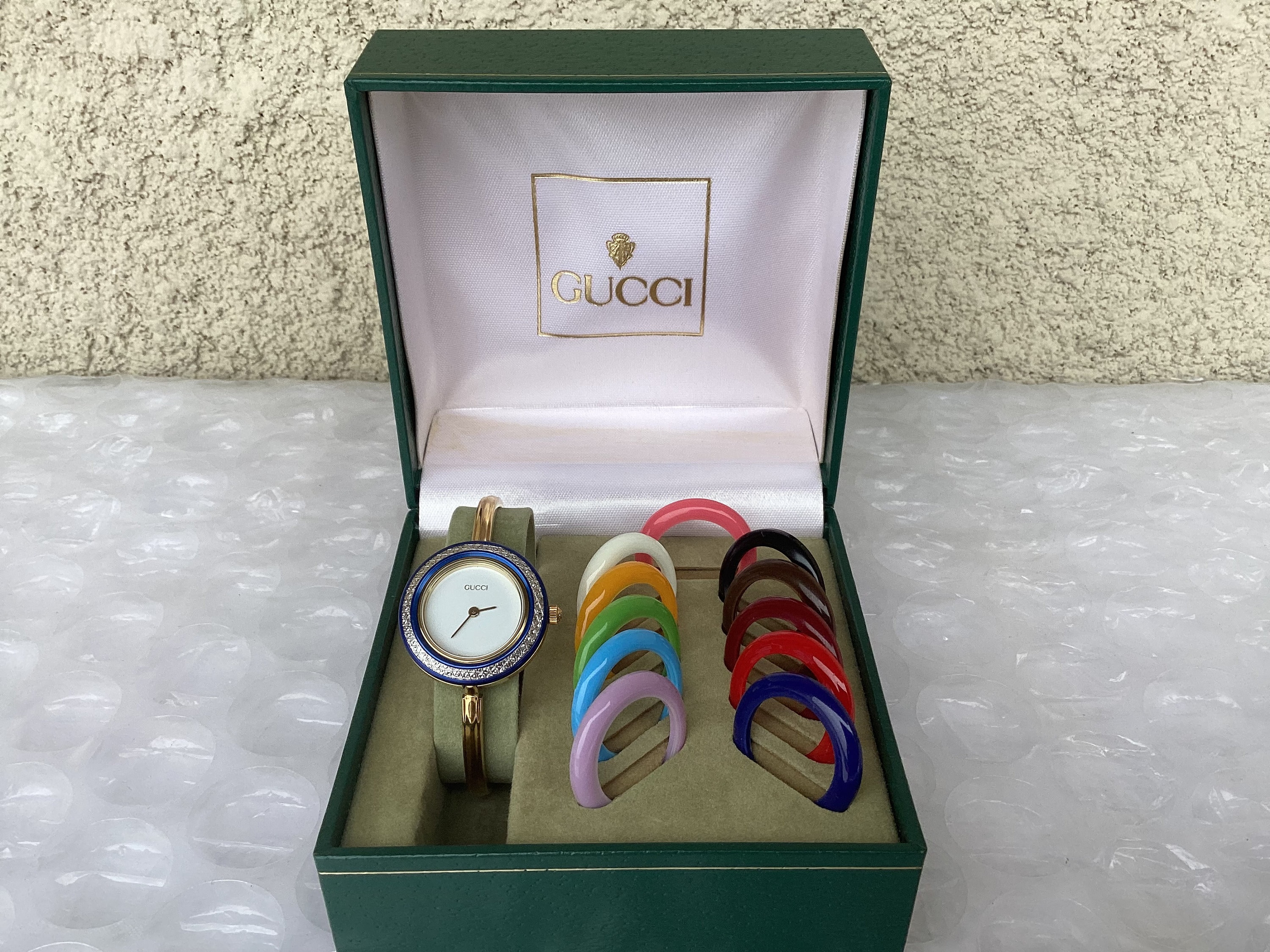 アクセサリー Vintage archive design bangle watch Octagonal Shaped Metal Bracelet Watch Anne Klein