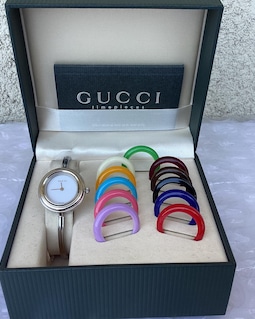 アクセサリー Unused gucci bangle watch Vintage Gucci Bangle Watch: 1990's Stainless Steel