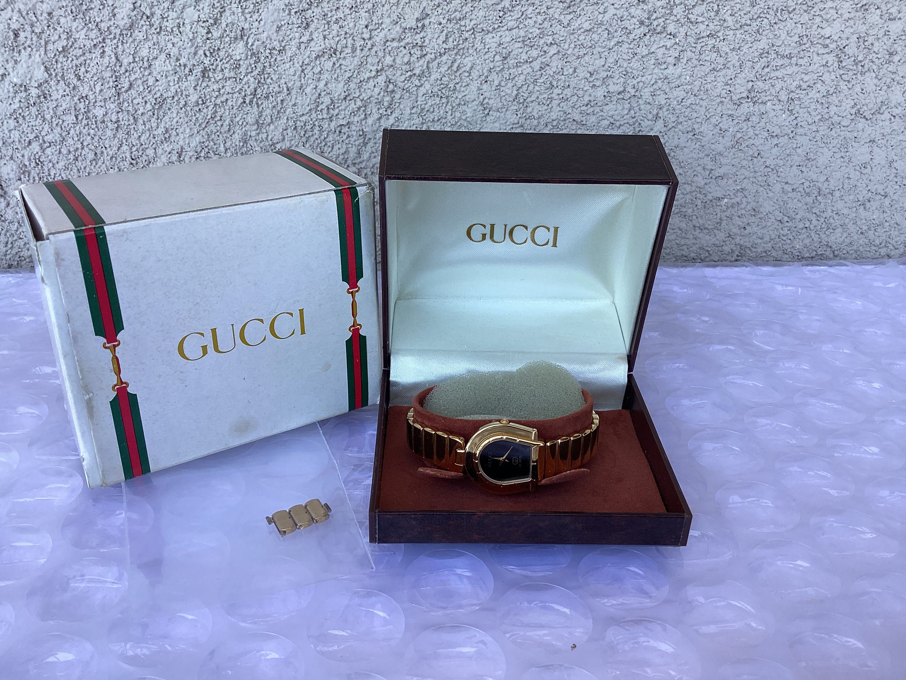 Vintage Gucci 1952 Boxed Bracelet Watch with Interchangeable