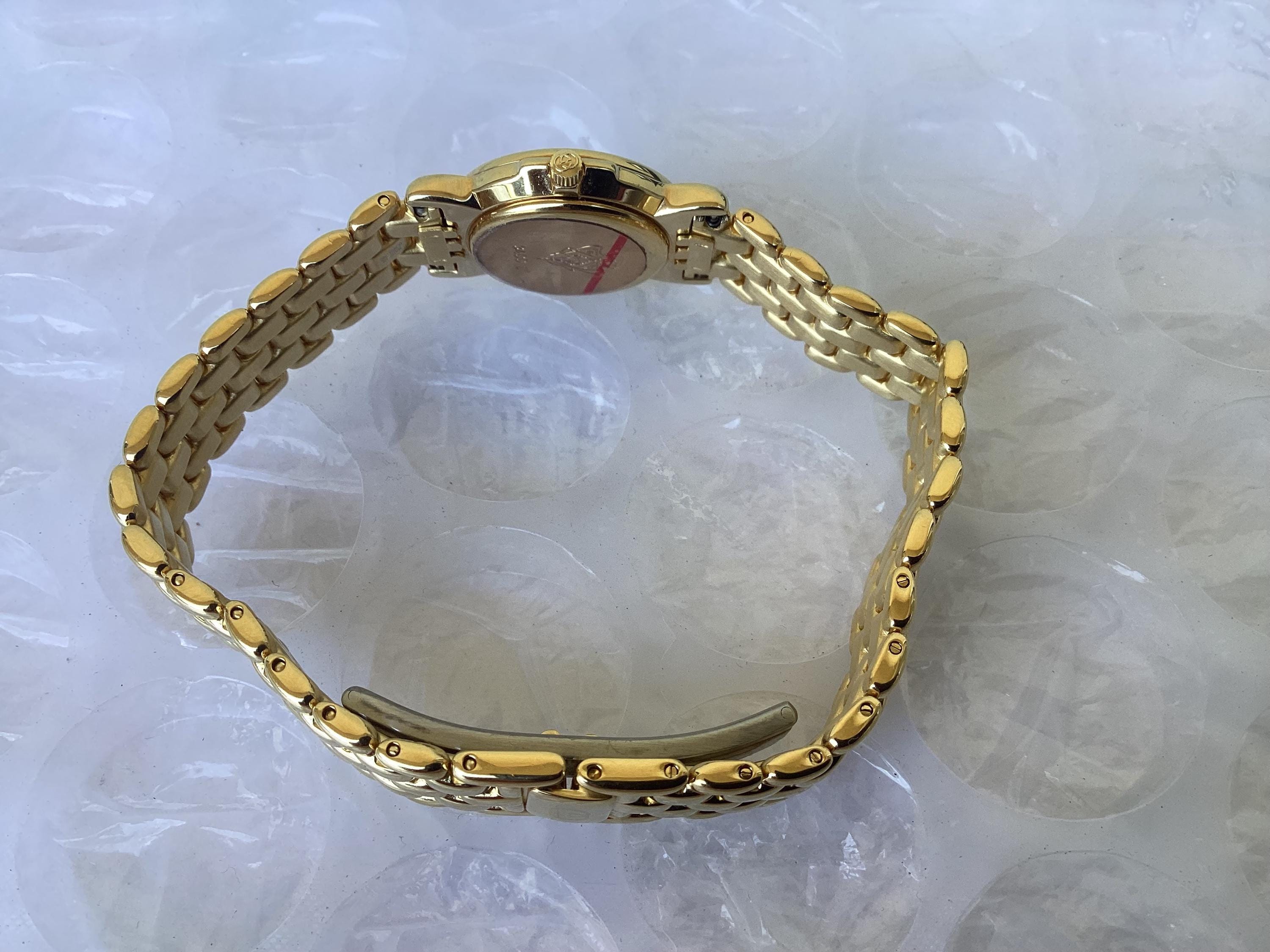 Vintage Gucci 3400L Ladies Watch Gold Tone Near Mint Preowned