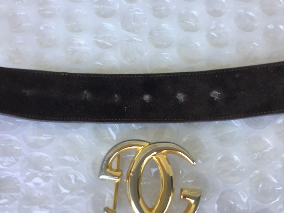 Vintage Gucci Large GG Belt & Buckle Used Vintage… - image 6