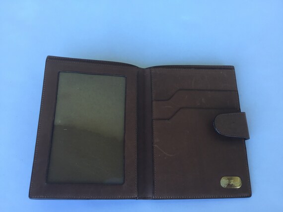 Vintage Gucci Brown Leather Passport Cover - Gem