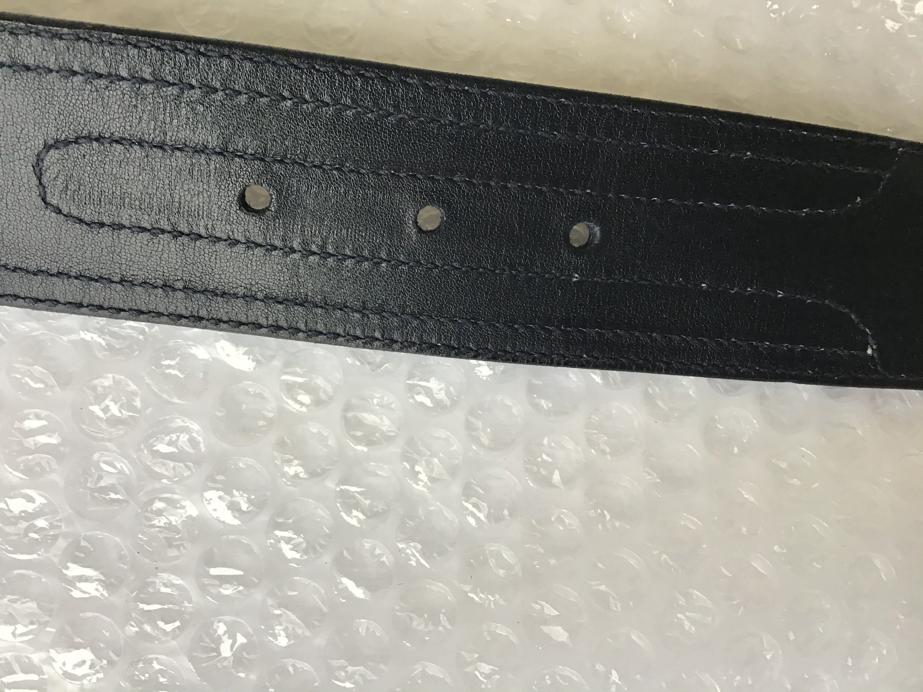 Vintage Gucci '80s Large GG Buckle & Blue Canvas Belt Unisex
