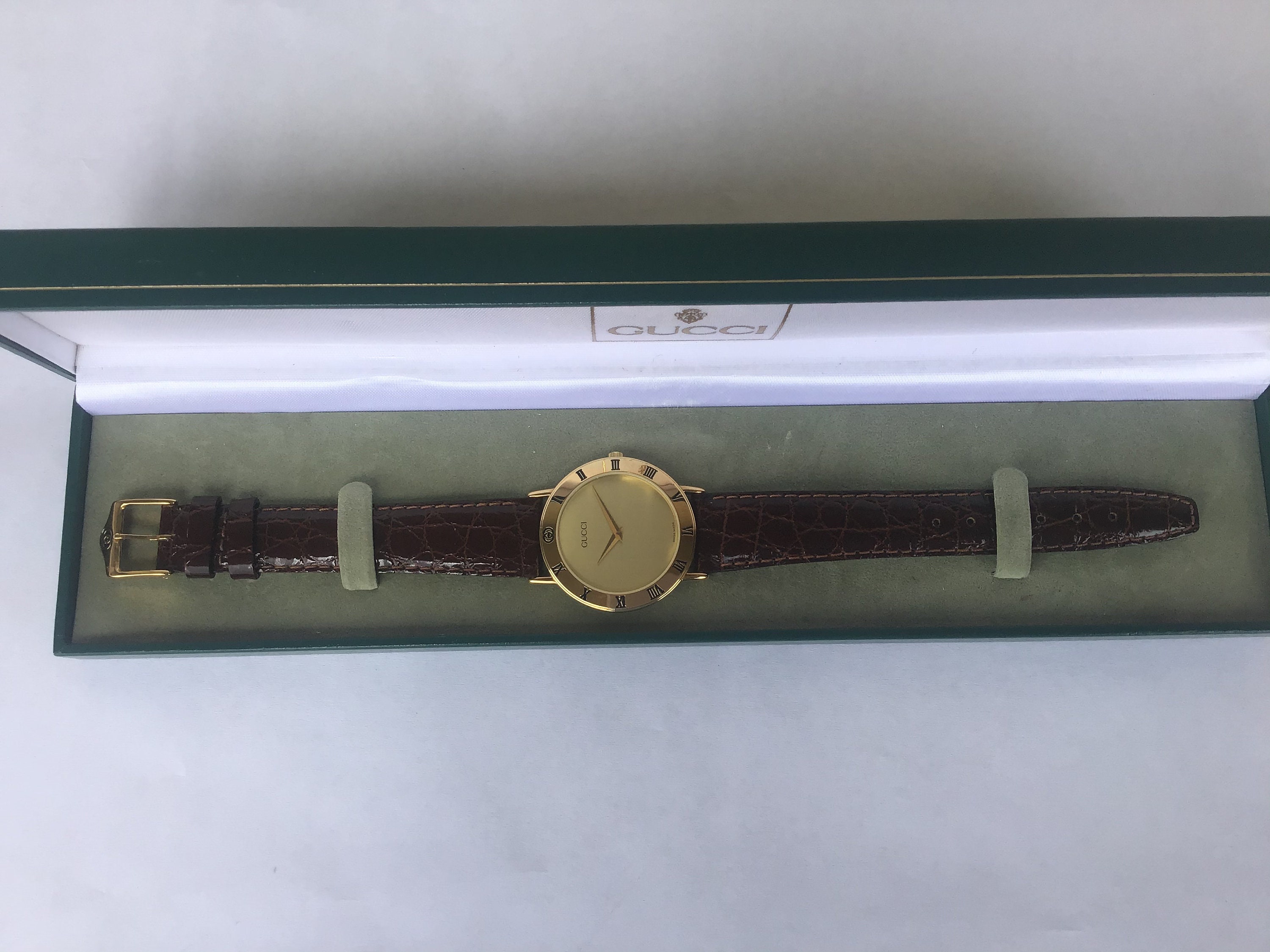 Vintage Gucci 1990s Mens Watch 33MM 