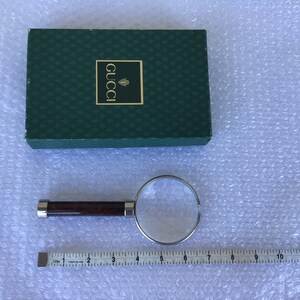 Vintage Rare Gucci Magnifying Glass W/ Original Box Great Preowned ...
