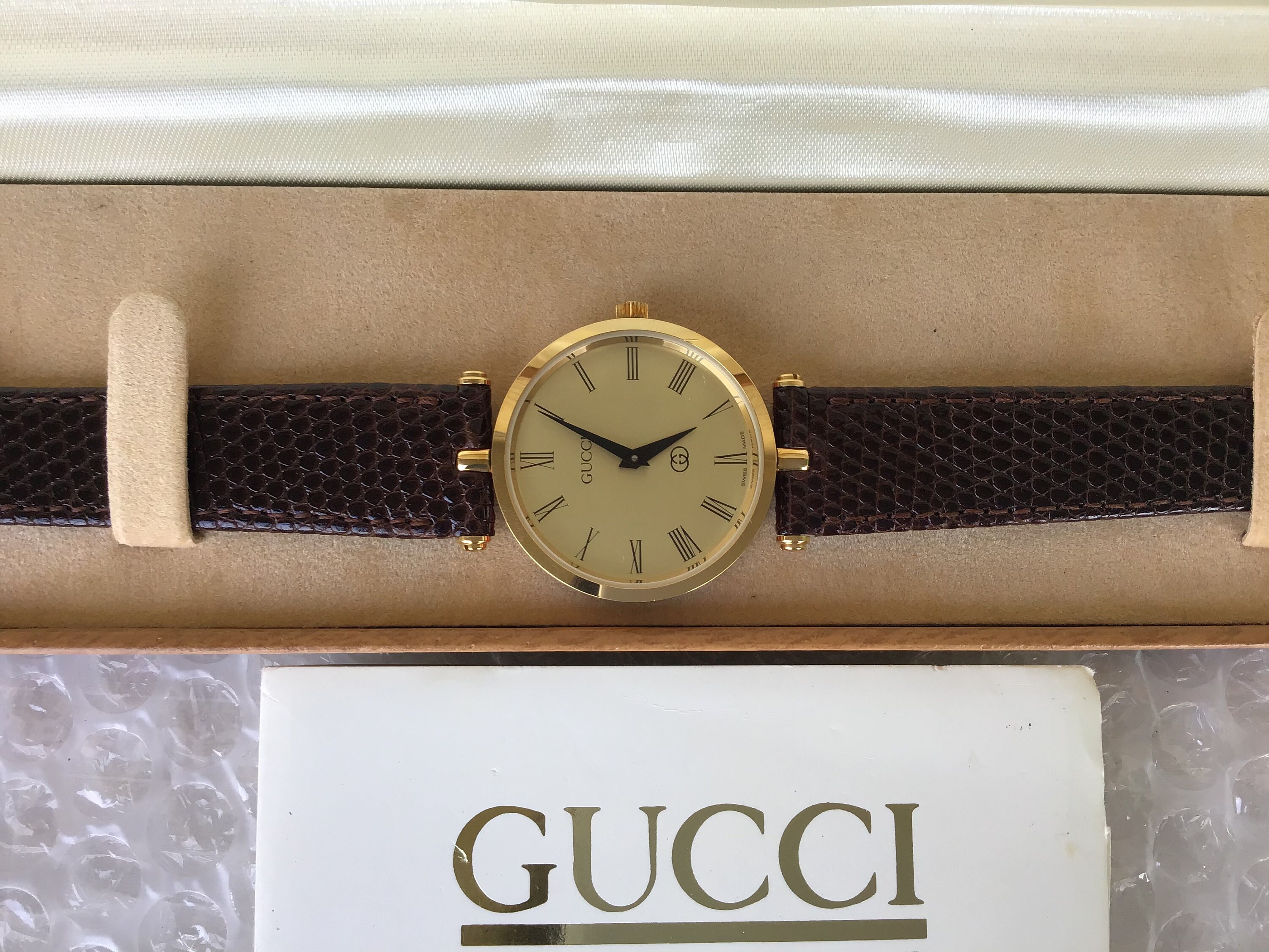 Vintage Gucci Mens Watch With Original 