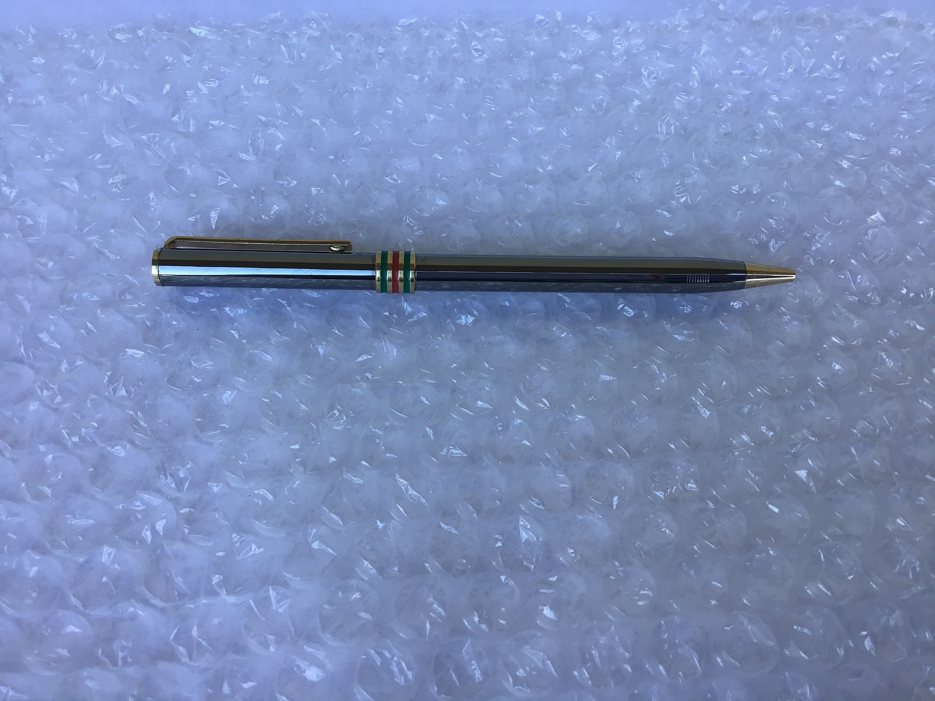 Old GUCCI Sherry Line Brown Cap type Ballpoint Pen wz/Box Vintage Very Rare  F/S