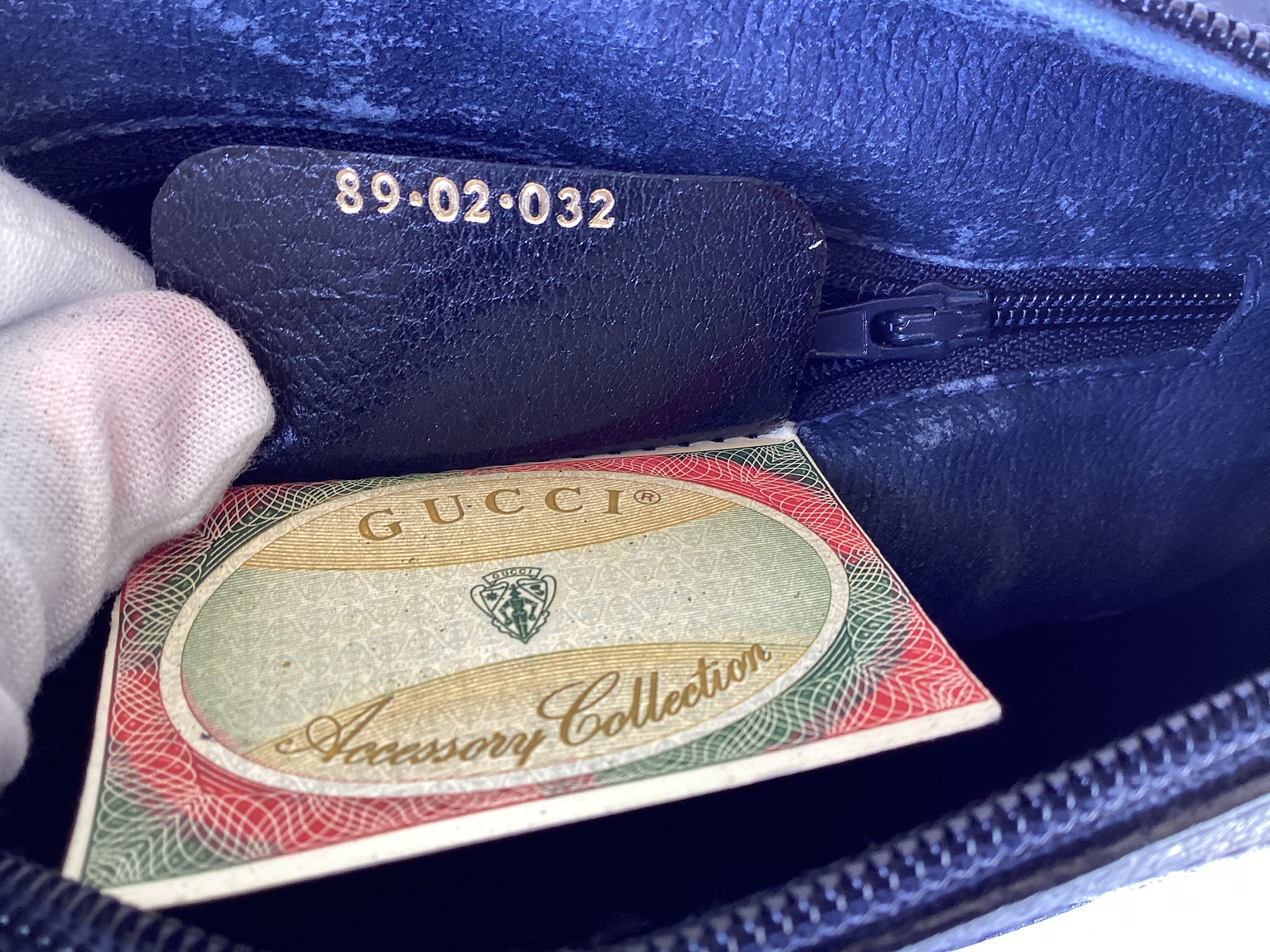 Vintage Old Gucci Shoulder Crossbody Bag Blue Canvas Great Vintage Old Gucci Shoulder Crossbody Bag Blue Canvas Great