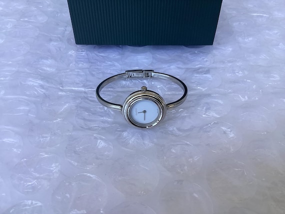 Vintage Gucci Bangle Watch: 1990's Stainless Steel