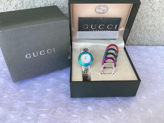 Vintage Gucci 11/12.2 Interchangeable Bezel Bracelet Watch  display picture 1