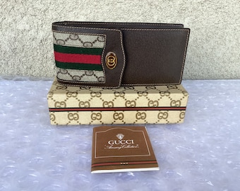 Gucci Hard Sunglasses Case - Authentic Brown Case Gucci Bronze Soft Clam Shell Large Sunglasses Eyeglasses  main image 2