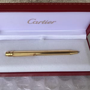 Vintage Cartier Pen Gold Tone Used Preowned Condition