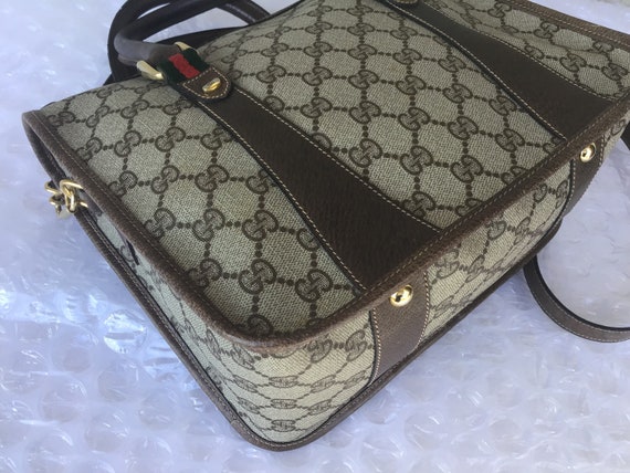 Old Vintage Gucci 1980’s Shoulder/Crossbody Bag B… - image 5