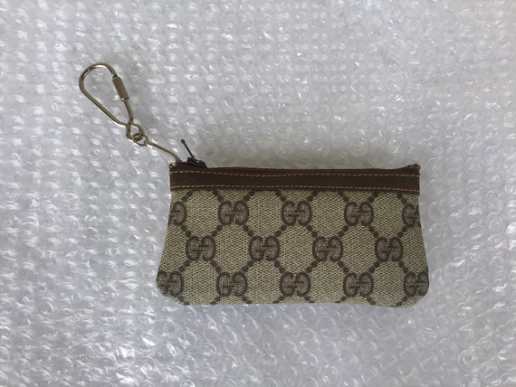 Vintage Gucci Coin Purse Keychain Accessory Collection Made in