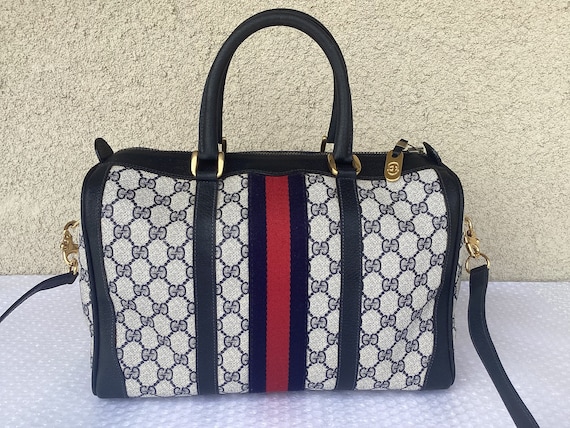 Used gucci GG WEB BOSTON BAG HANDBAGS HANDBAGS / LARGE - CLOTH