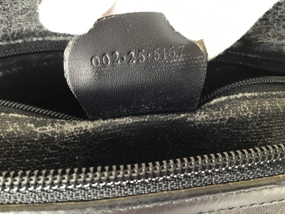 Vintage Old Gucci Shoulder Carry On Bag Black Can… - image 9