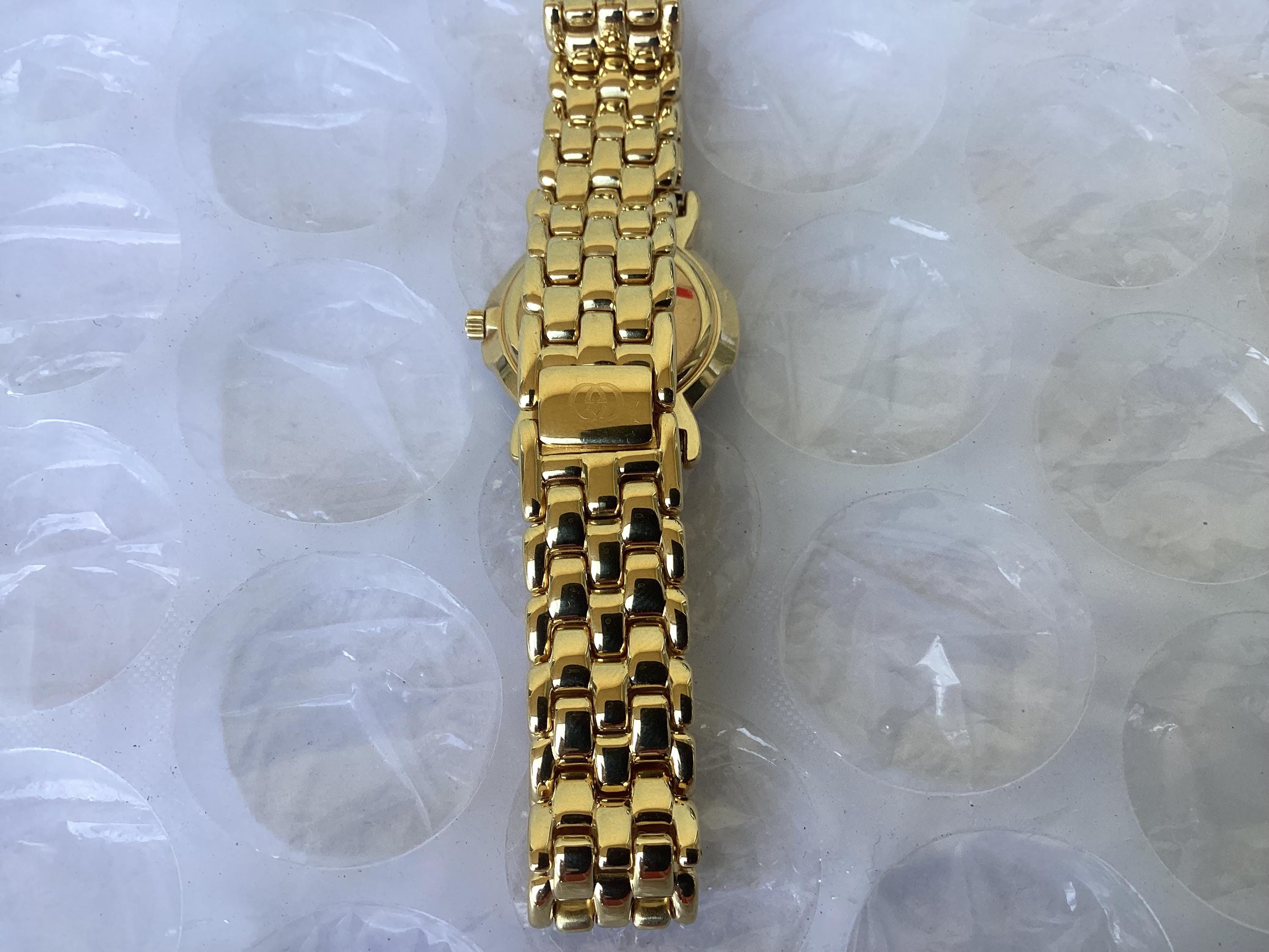 Vintage Gucci 3400L Ladies Watch Gold Tone Near Mint Preowned