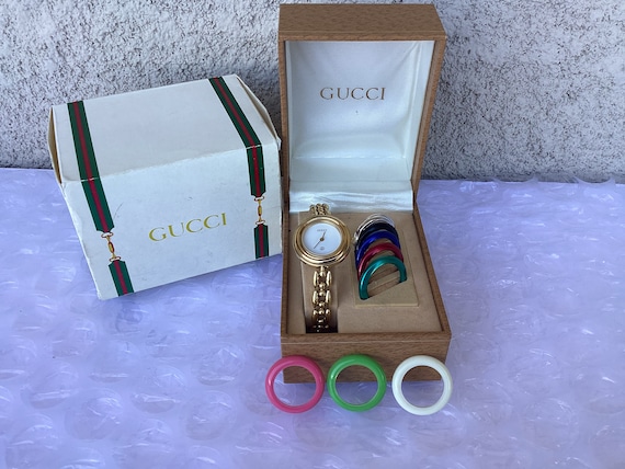 Vintage Authentic Gucci Swiss Made 1600 Gold-Plated Bracelet Watch | Bracelet  watch, Gold plated bracelets, Vintage watches