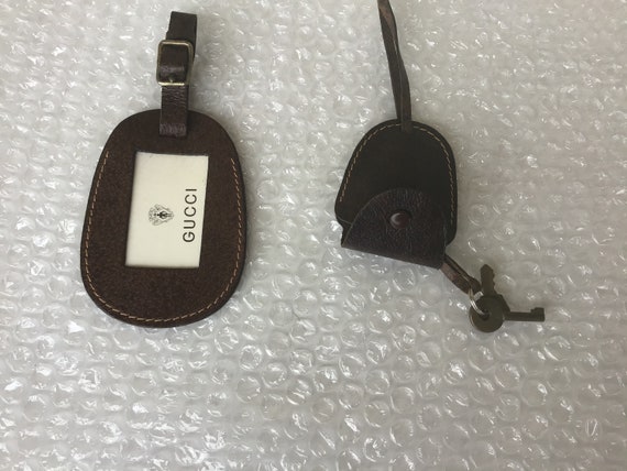 Made-to-Order Upcycled Gucci Luggage Tag