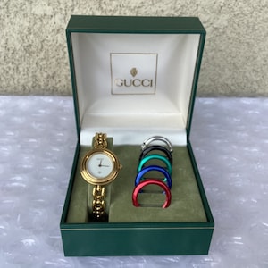 Gucci Watch With Interchangeable Bezels Etsy