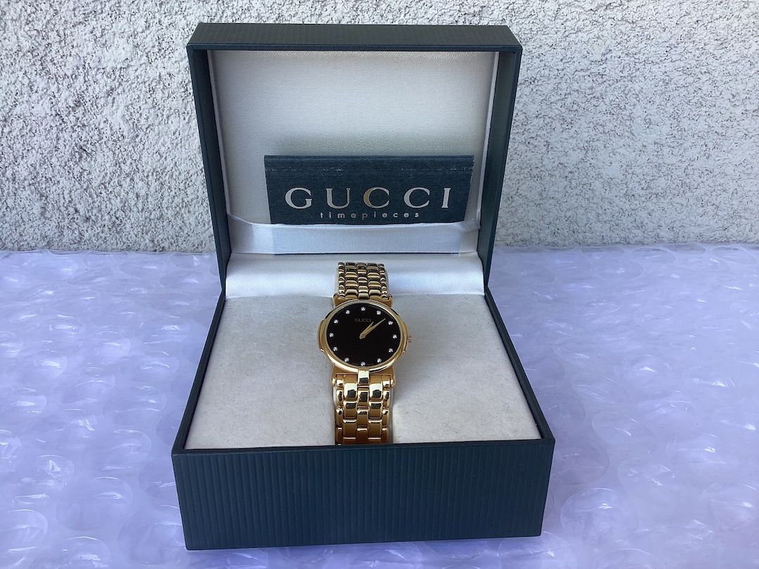 Rare Vintage Gucci 3400M Mens or Unisex Watch Gold Tone Near