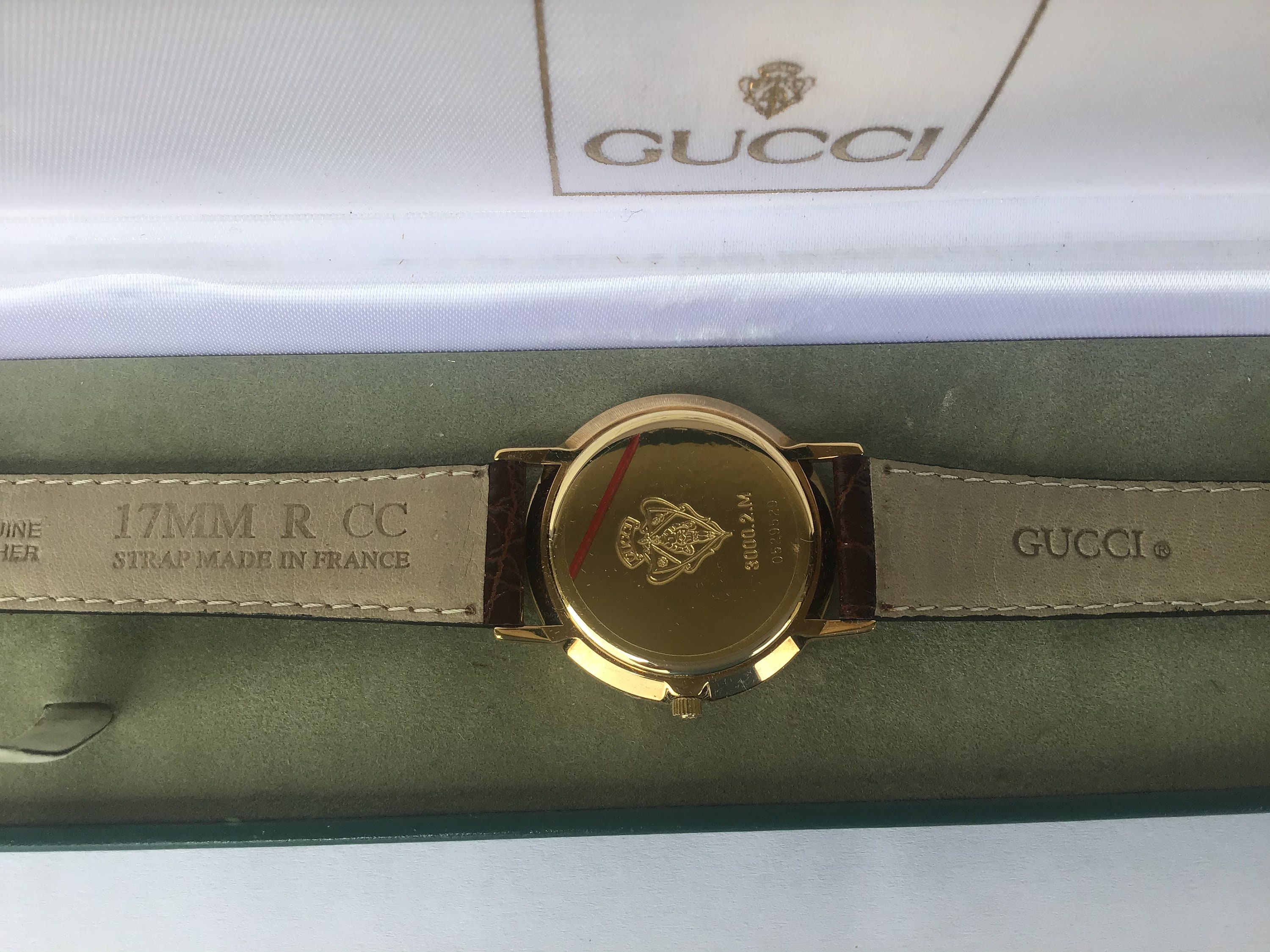 Vintage Gucci 1990s Mens Watch 33MM Gold Dial w/ Original | Etsy