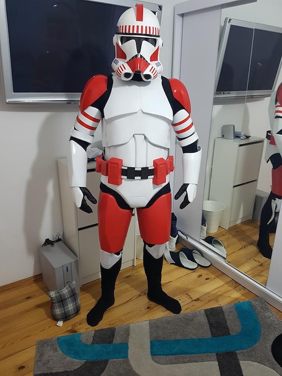 Sostituzione al polpaccio esterno ARMATURA-sinistra-per Star Wars Stormtrooper Costume Armatura