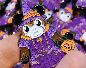 Halloween Porg Pin, Mouse Pin, Boo To You, Enamel Pin, SeeYaEarSoon, Not So Scary