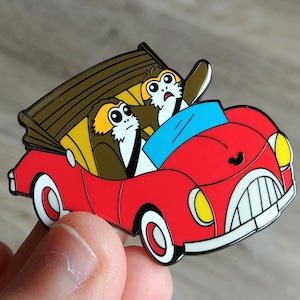 Runaway Porgs Pin, Enamel Pin, SeeYaEarSoon, TomorrowlandDesign zdjęcie 1