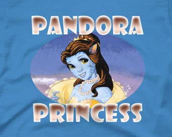 Pandora prinsessenshirt//vrouwenprinsesshirt//wereld van avatar//navigatie//SeeYaEarSoon