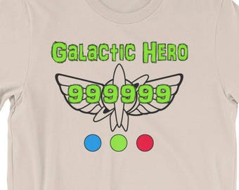 Galactic Hero Shirt, Space Ranger T-Shirt, High Score 999999 Design