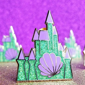 Mermaid Castle Pin, Fantasy Pin, Trading Pin, Enamel Pin, SeeYaEarSoon, TomorrowlandDesign