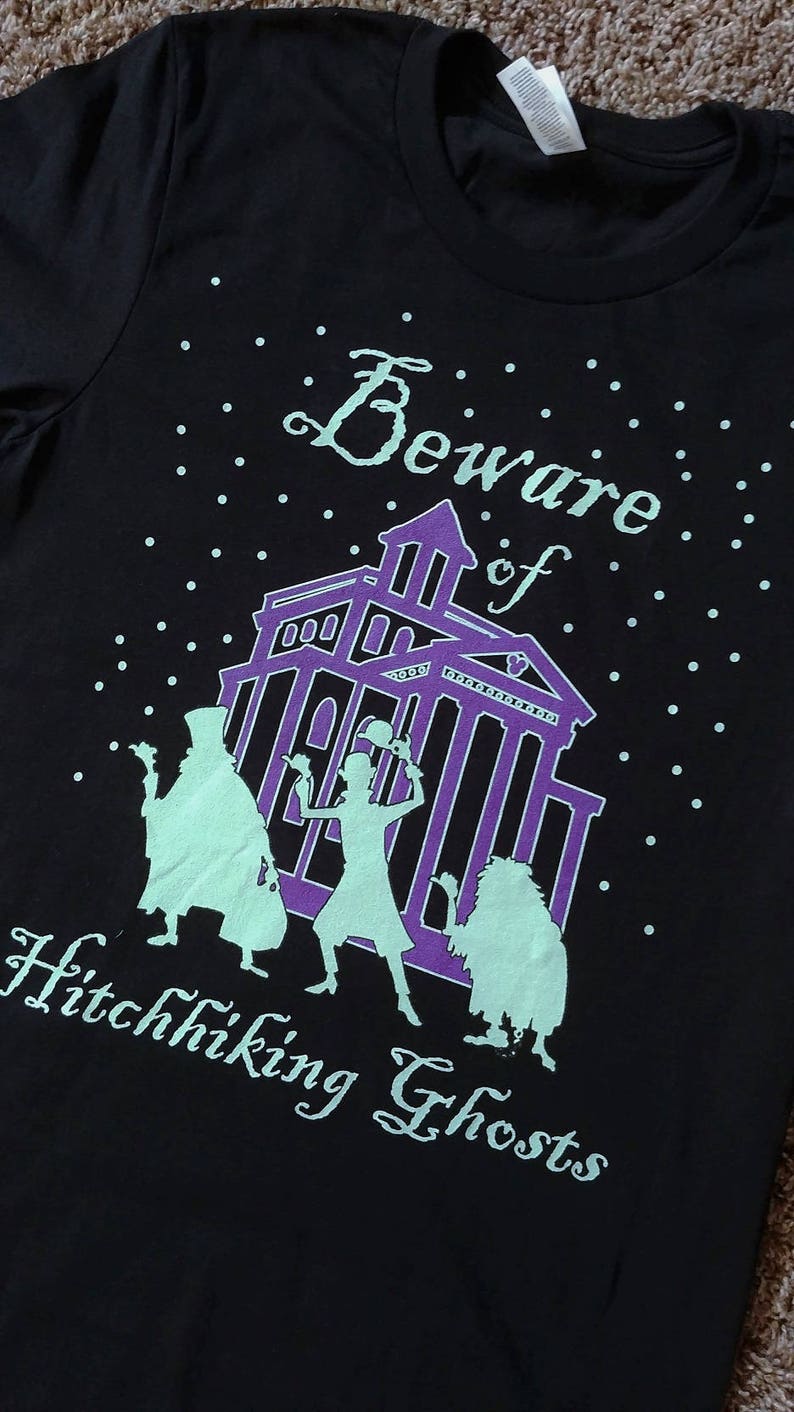 Hitchhiking Ghosts Shirt // Haunted Mansion Shirt // Happy Haunts // MNSSHP // SeeYaEarSoon image 4